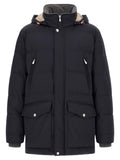Brunello Cucinelli Blauer Polyamid-Parka