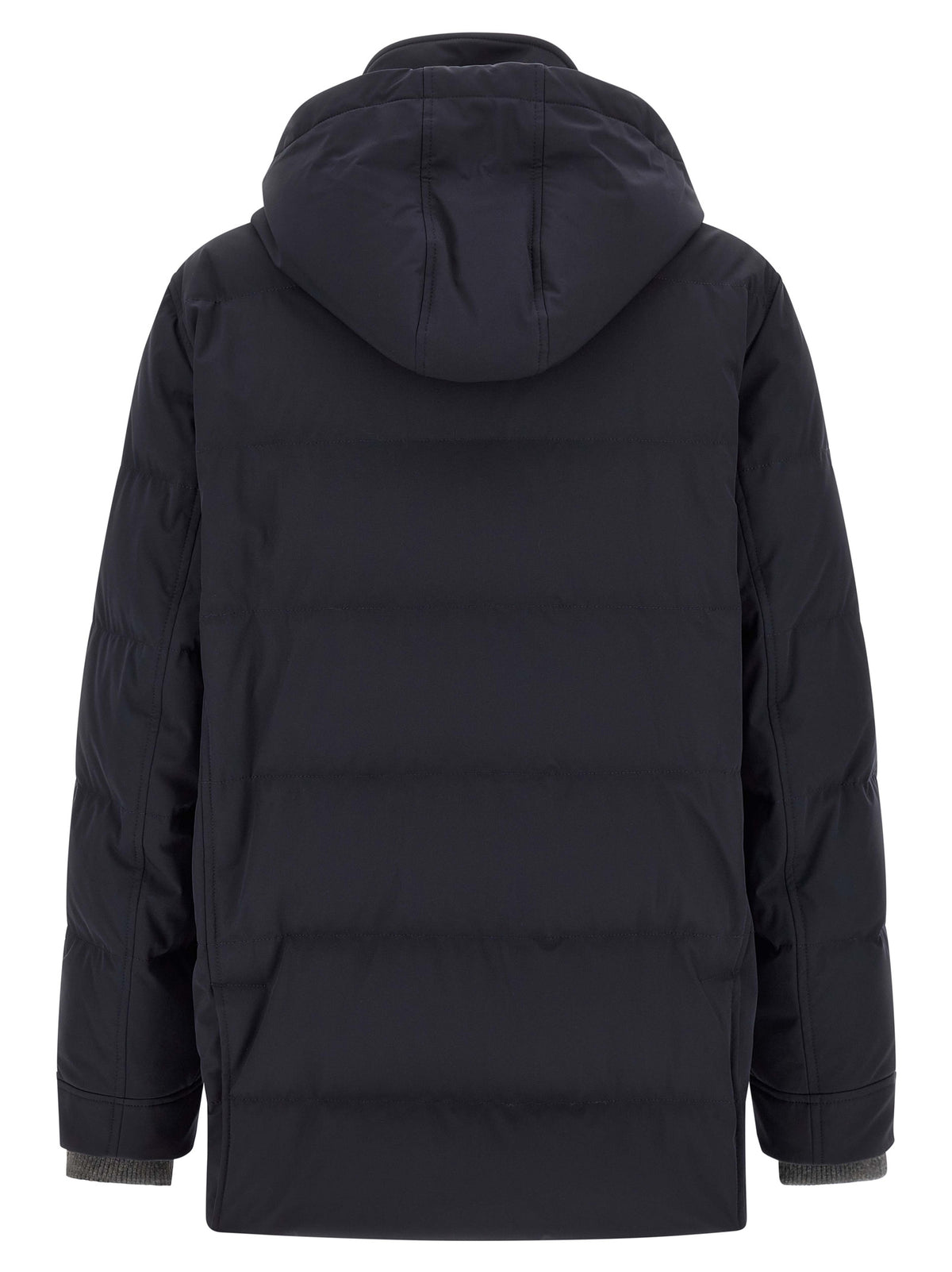 Brunello Cucinelli Blauer Polyamid-Parka