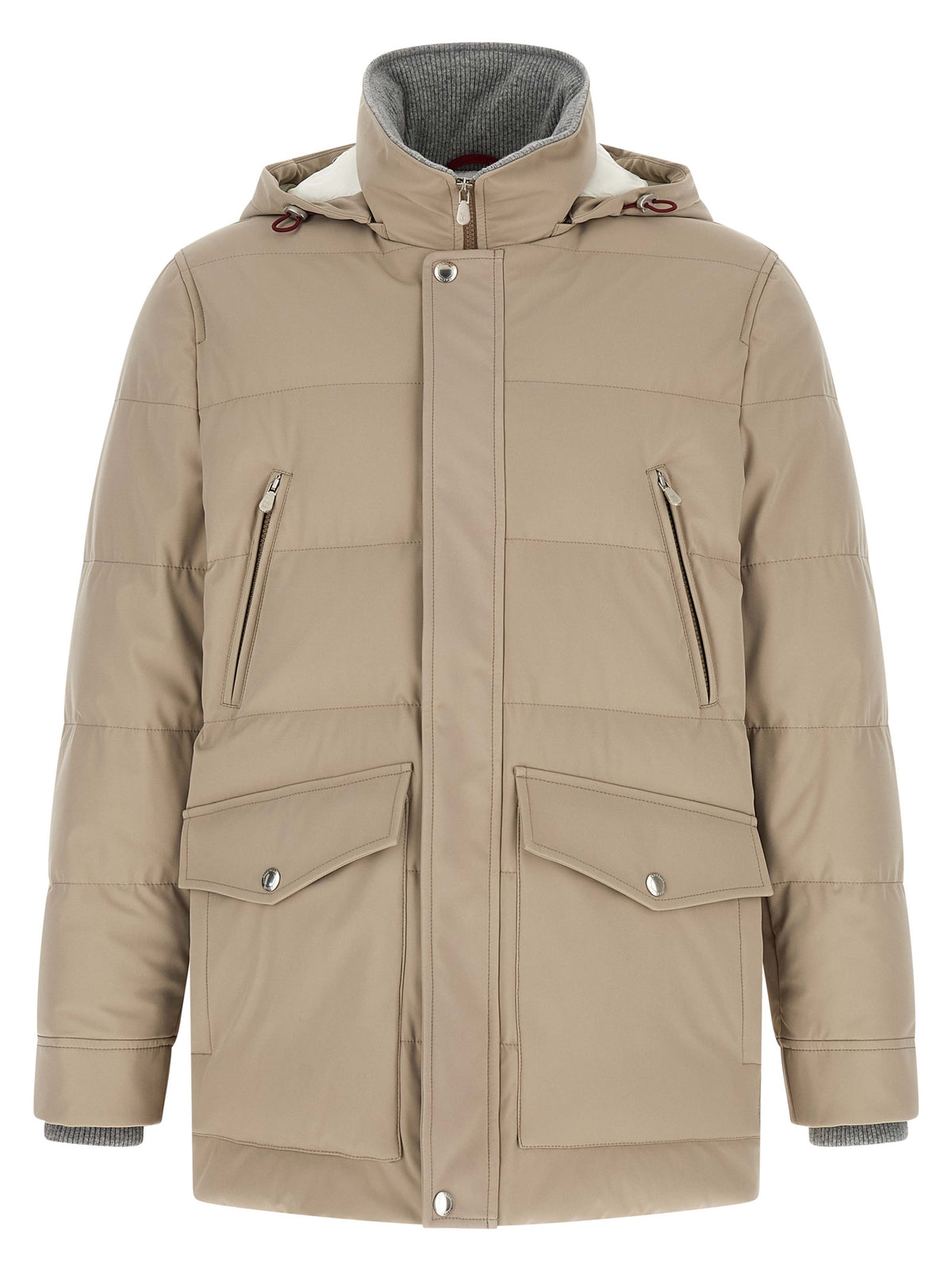 Brunello Cucinelli Beige Polyamid-Parka