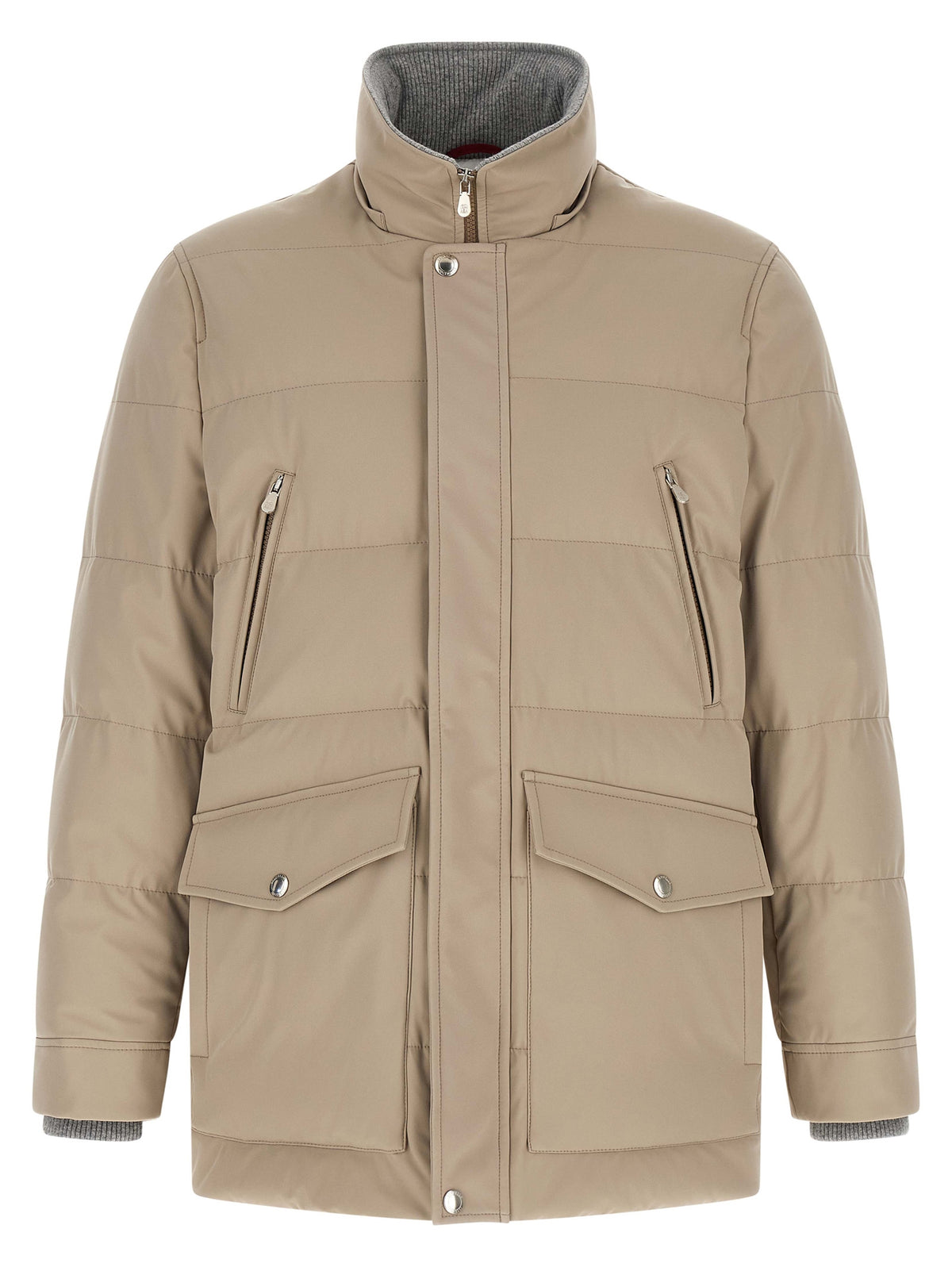 Brunello Cucinelli Beige Polyamid-Parka