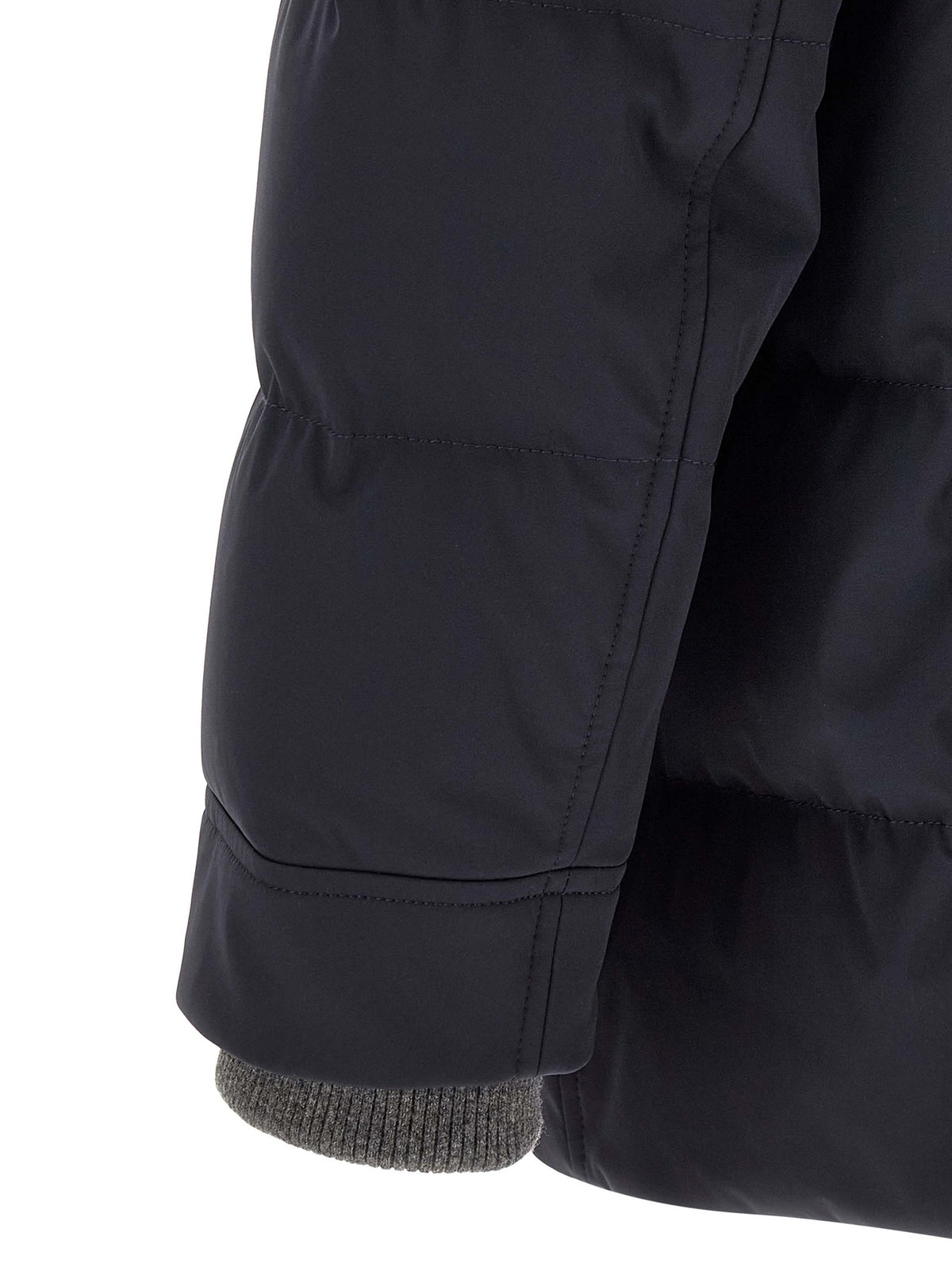 Brunello Cucinelli Blauer Polyamid-Parka