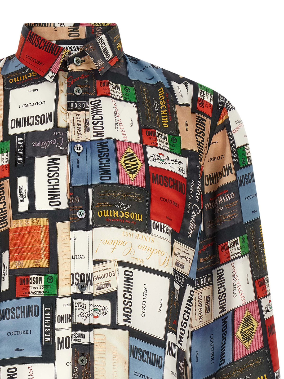 Moschino Mehrfarbige Seidenbluse