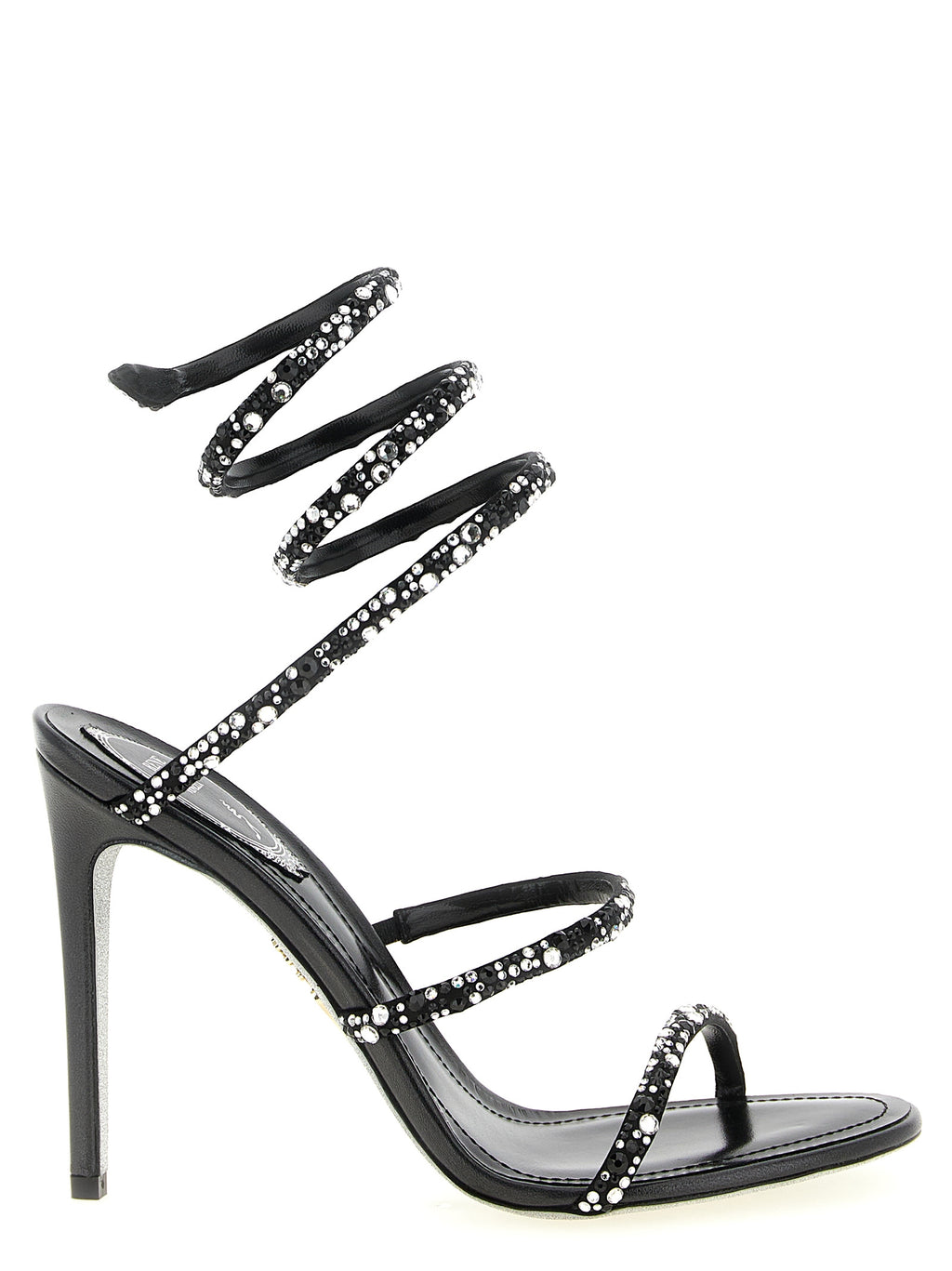RENE CAOVILLA Zweifarbige Stiletto-Sandalen aus Viskose