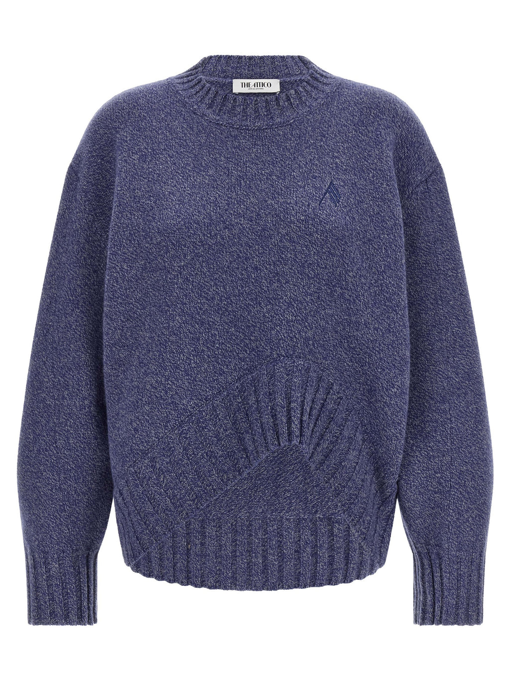 The Attico Blauer Cardigan aus Schurwolle