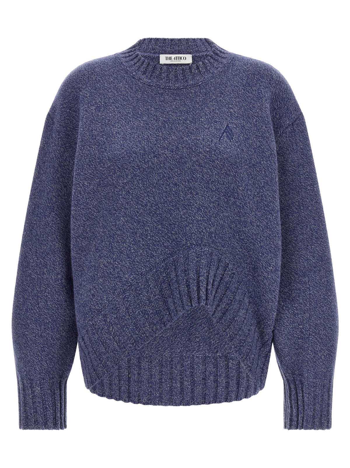 The Attico Blauer Cardigan aus Schurwolle