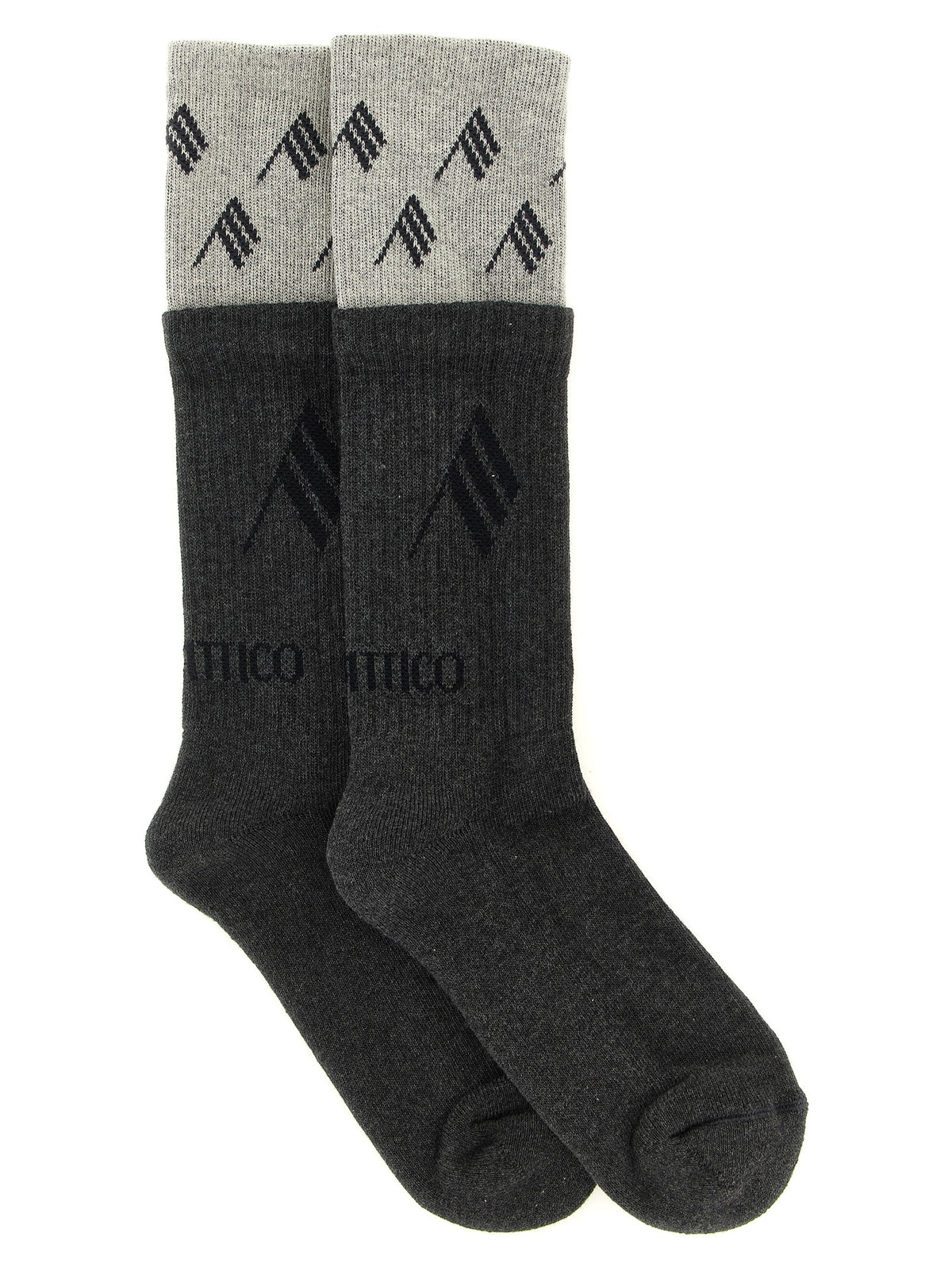 The Attico Graue Baumwollsocken