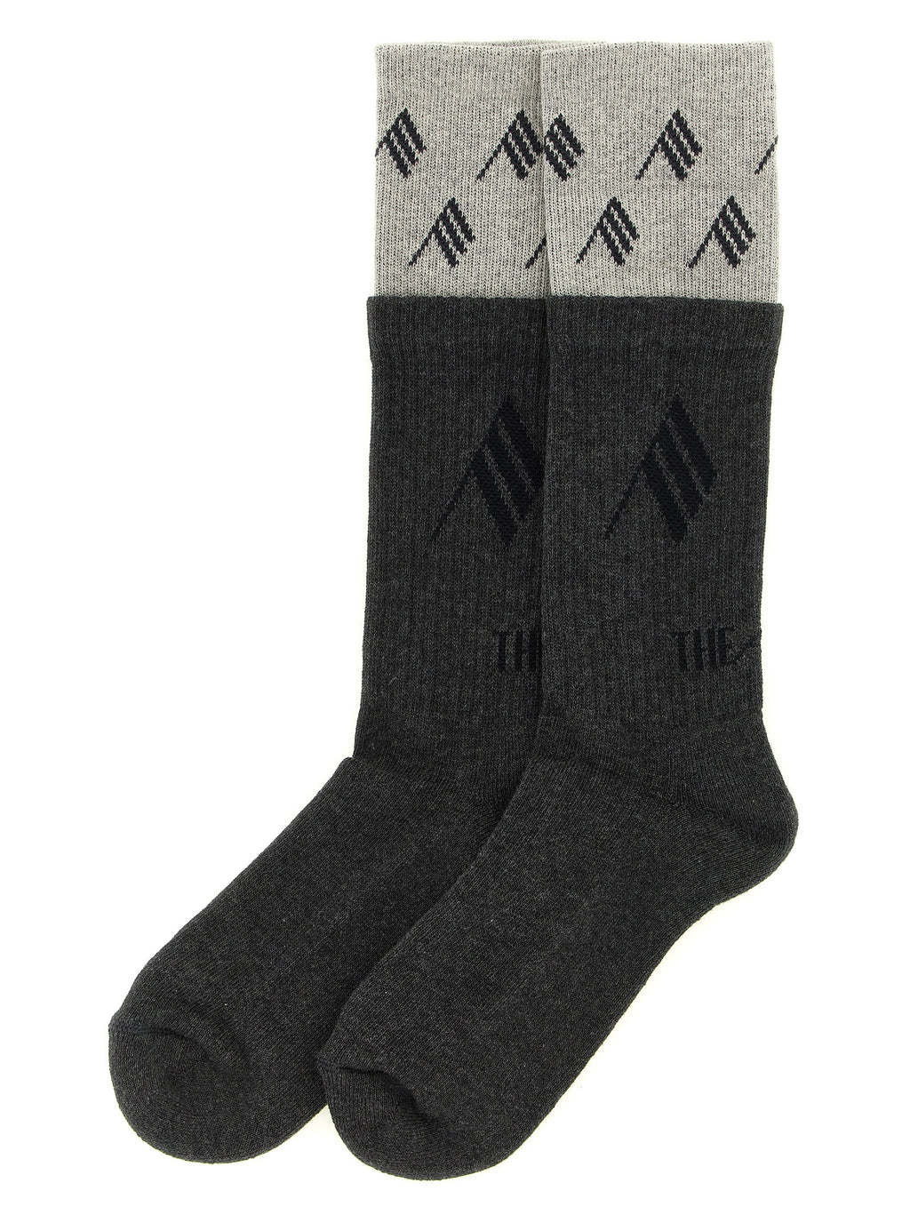 The Attico Graue Baumwollsocken