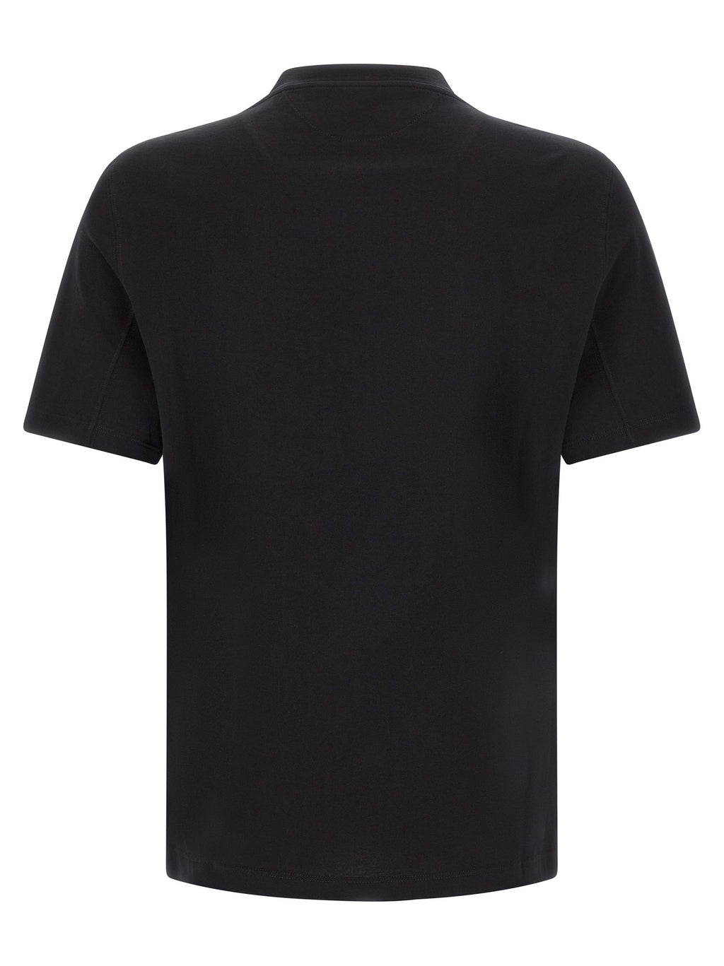 Brunello Cucinelli Schwarzes Baumwoll-T-Shirt