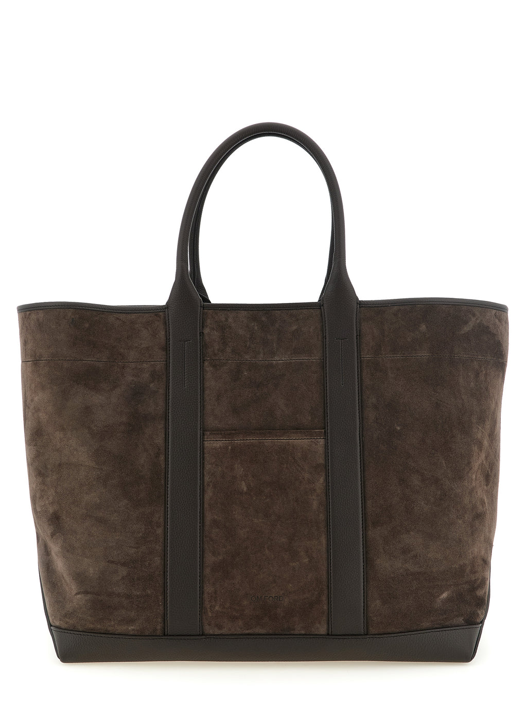 Tom Ford Braune Kalbsleder-Tote Bag