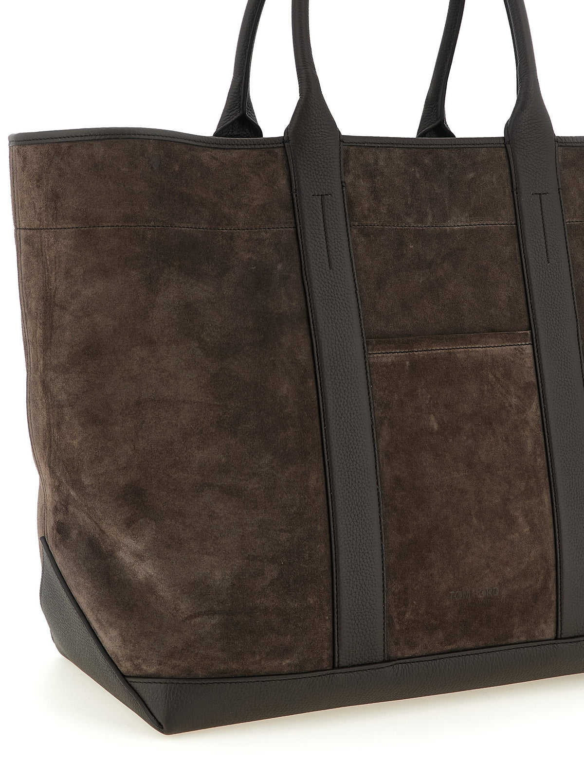 Tom Ford Braune Kalbsleder-Tote Bag