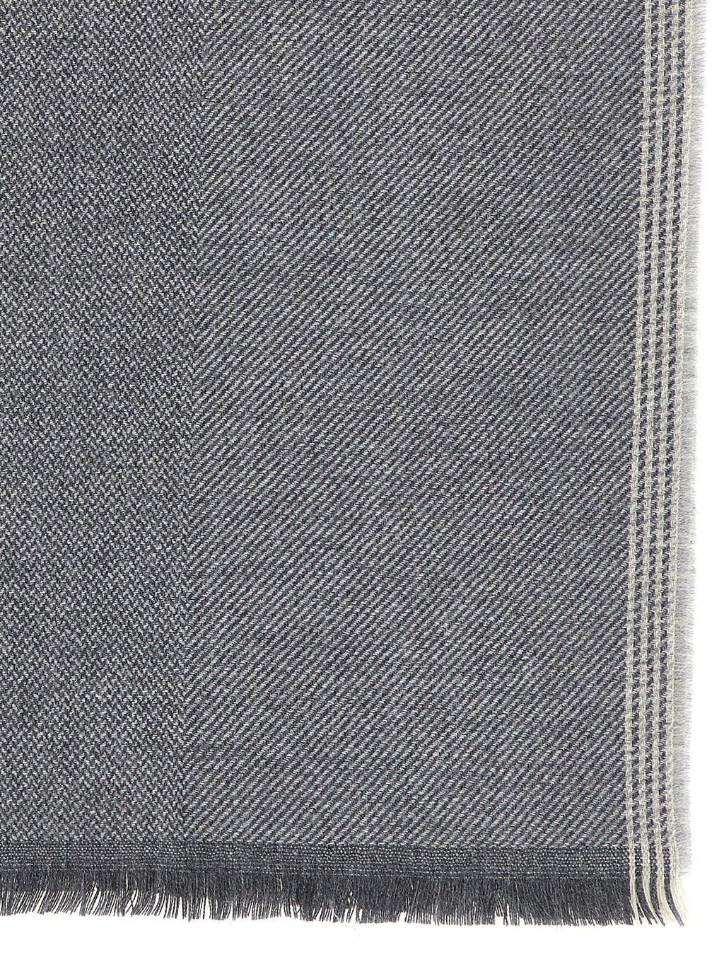 Brunello Cucinelli Grauer Wollschal