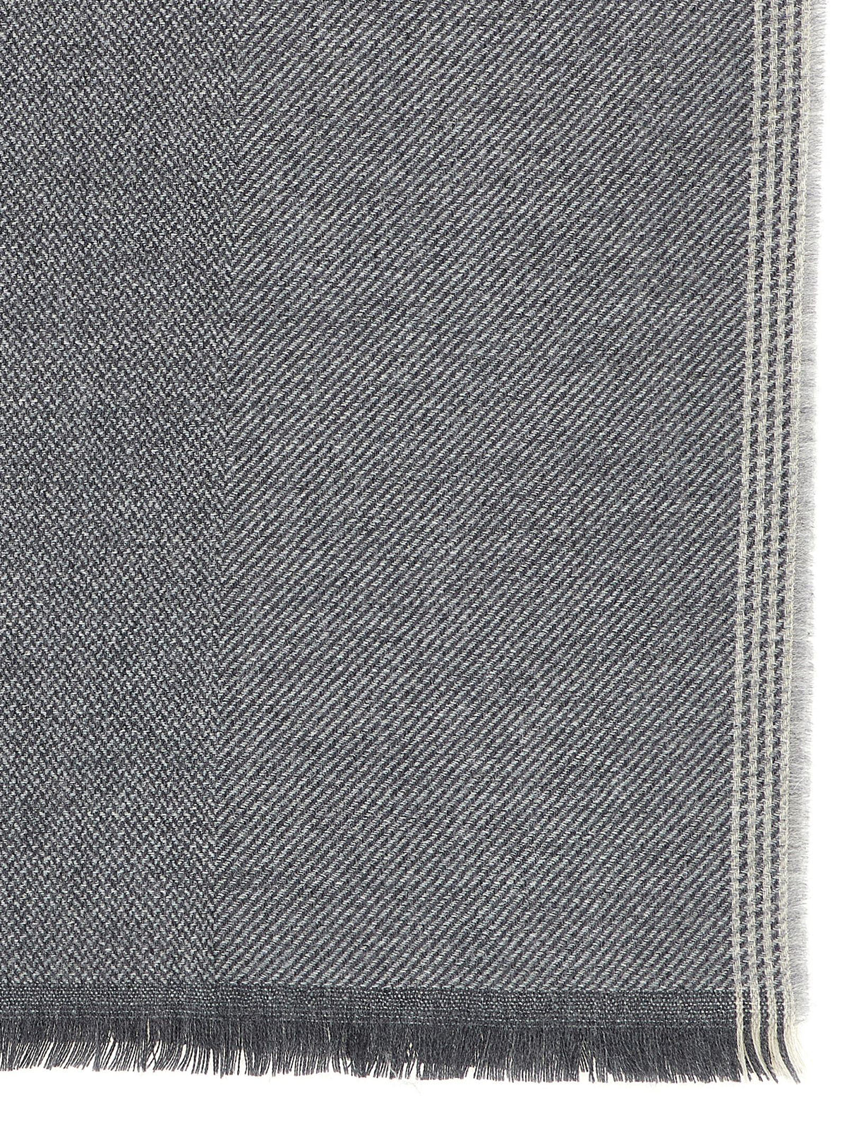 Brunello Cucinelli Grauer Wollschal