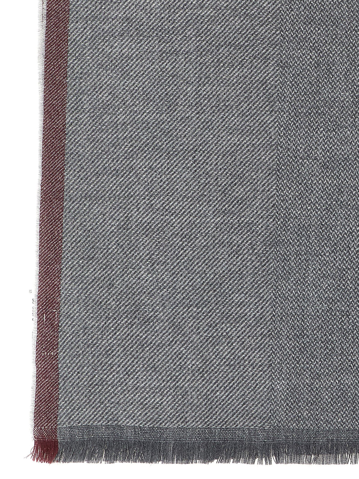 Brunello Cucinelli Grauer Wollschal