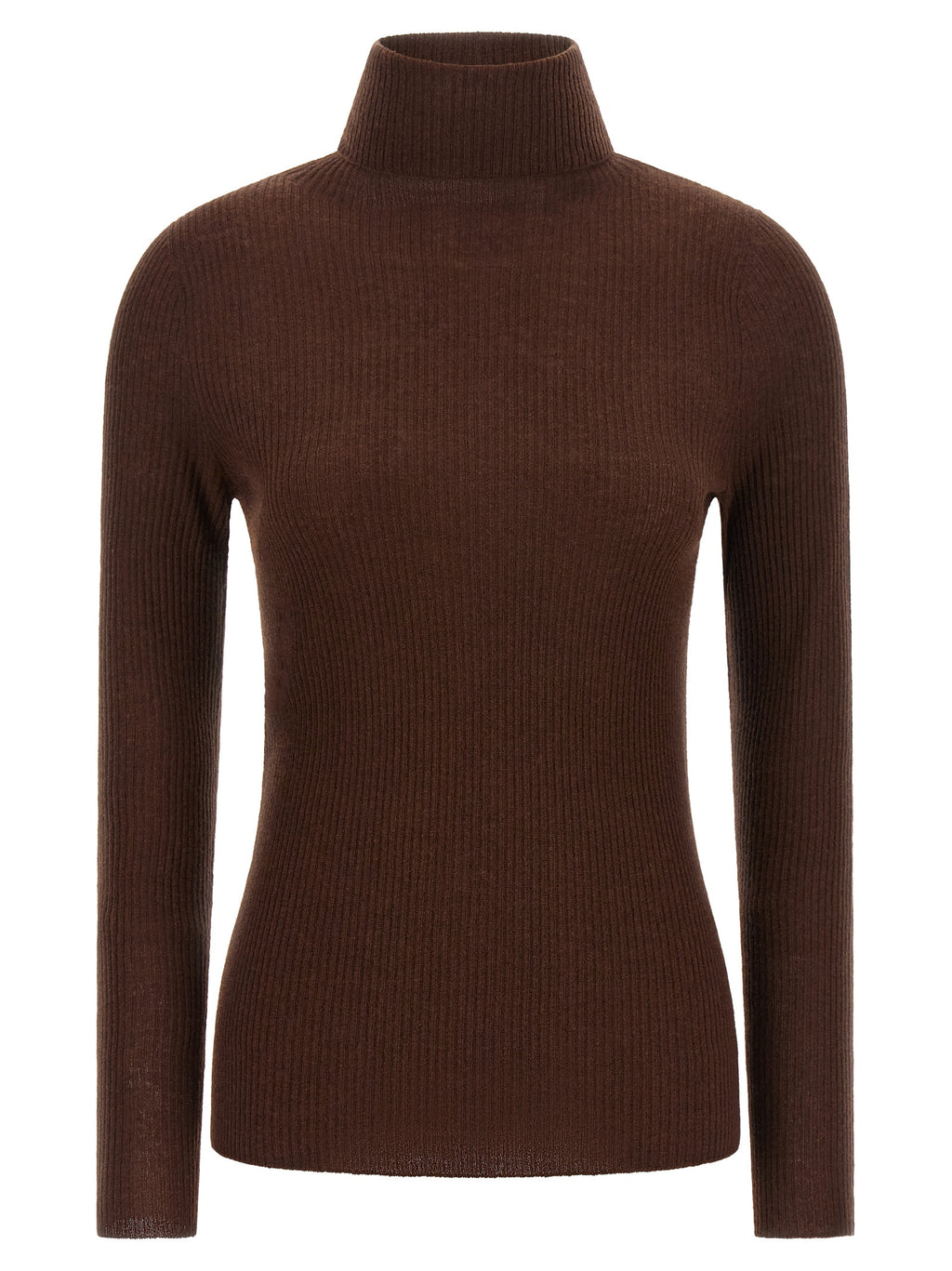 Fabiana Filippi Brauner Cardigan aus reiner Schurwolle