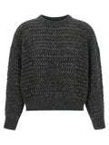 Brunello Cucinelli Grauer Cardigan aus Elasthan