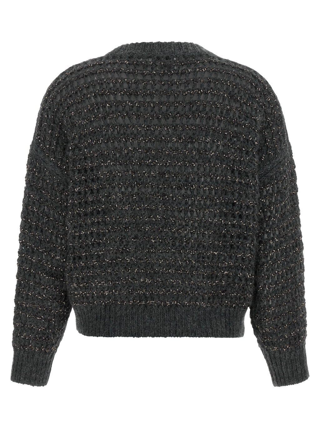Brunello Cucinelli Grauer Cardigan aus Elasthan