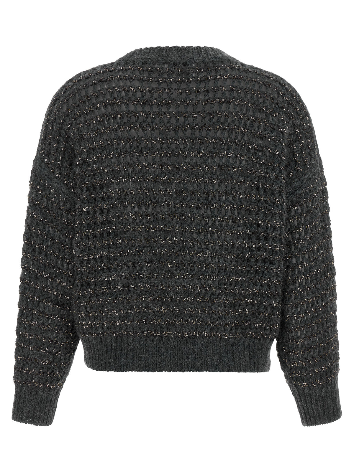 Brunello Cucinelli Grauer Cardigan aus Elasthan