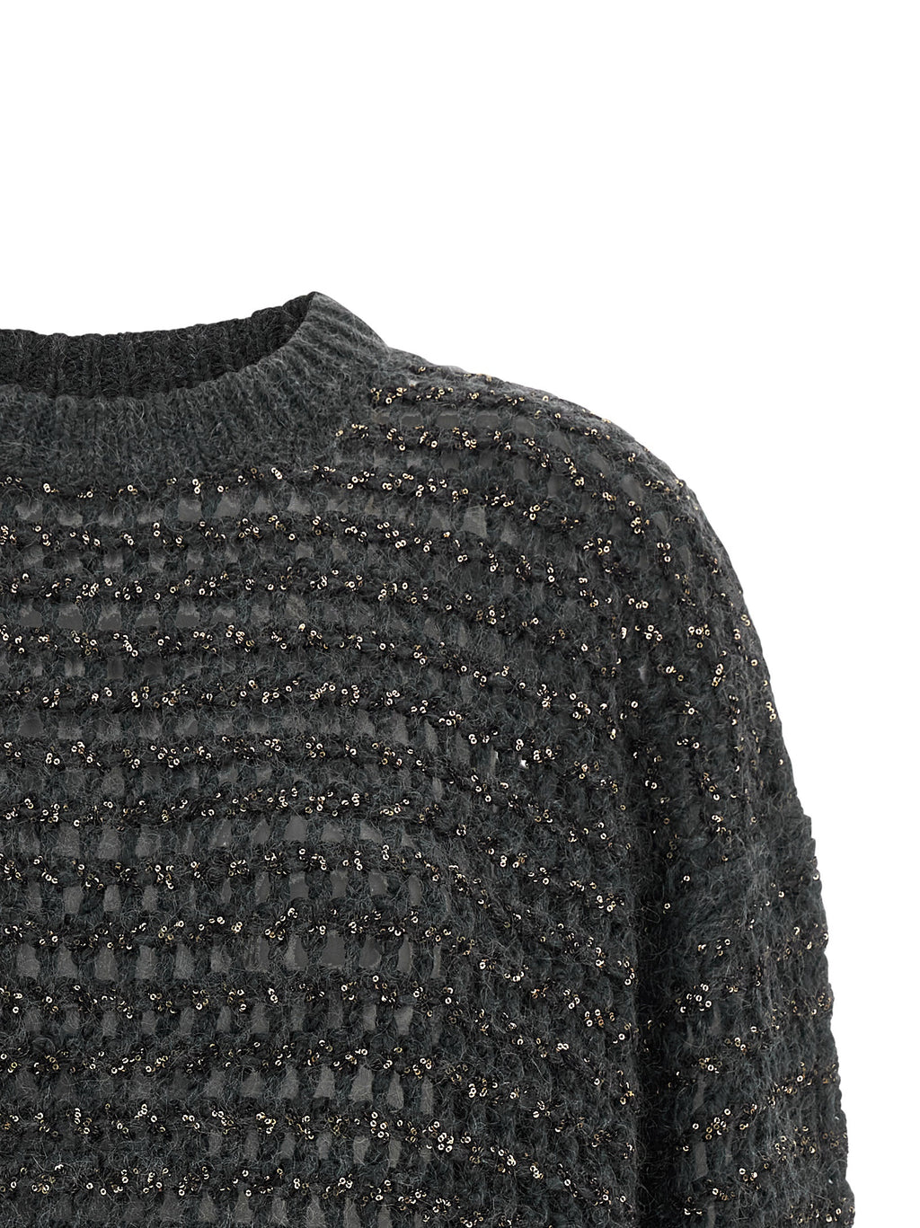 Brunello Cucinelli Grauer Cardigan aus Elasthan