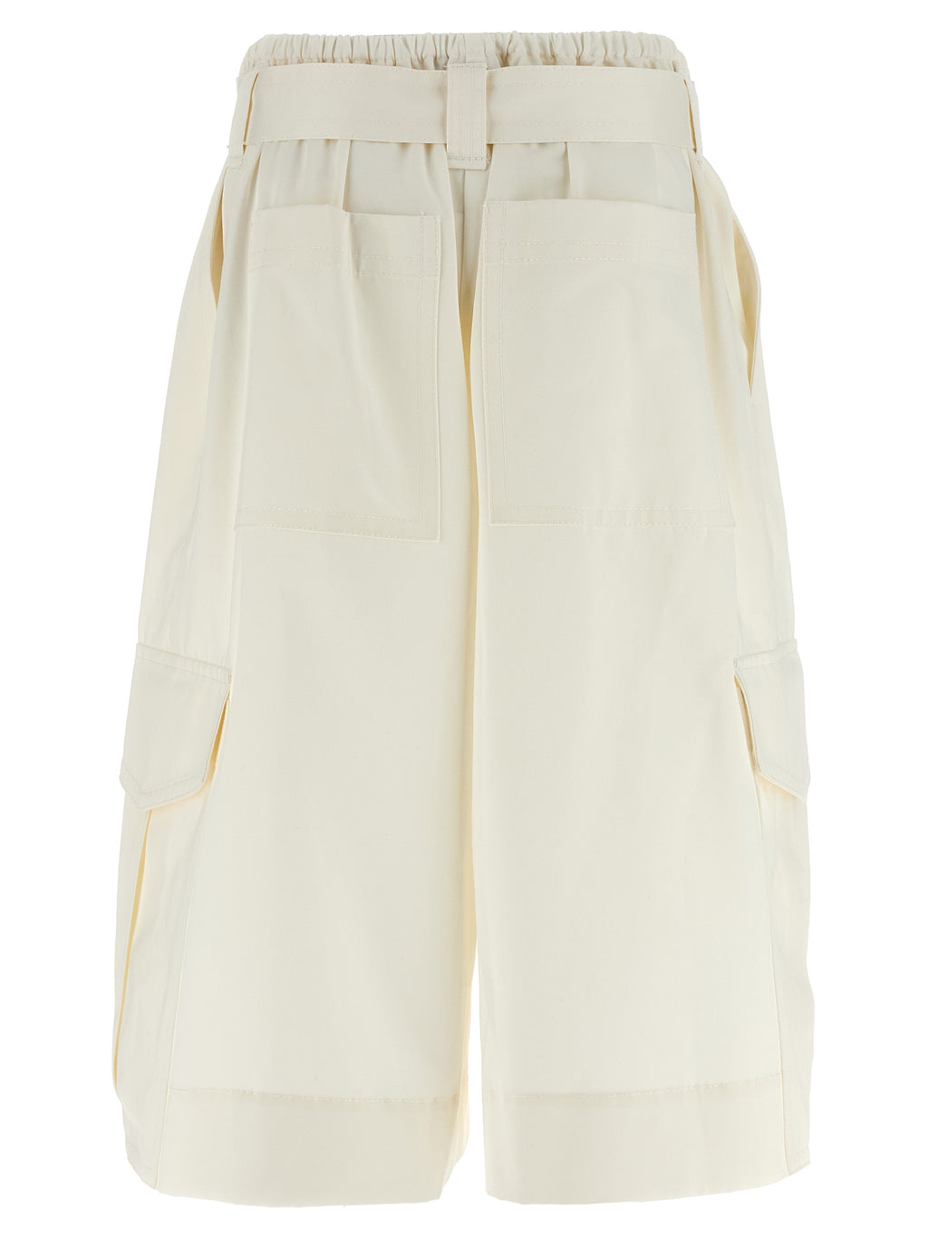 Zimmermann Weiße Baumwoll-Bermudashorts