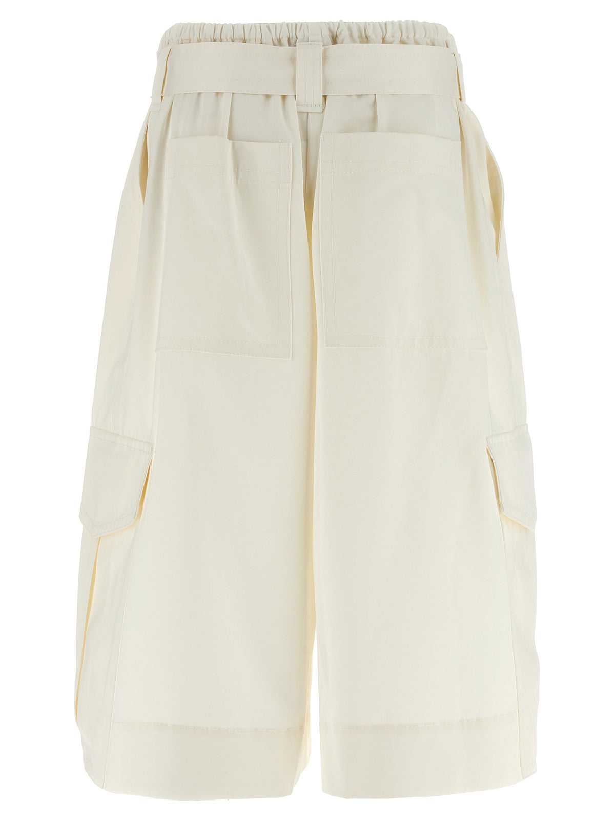 Zimmermann Weiße Baumwoll-Bermudashorts