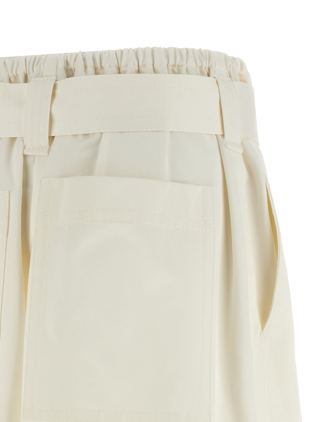 Zimmermann Weiße Baumwoll-Bermudashorts