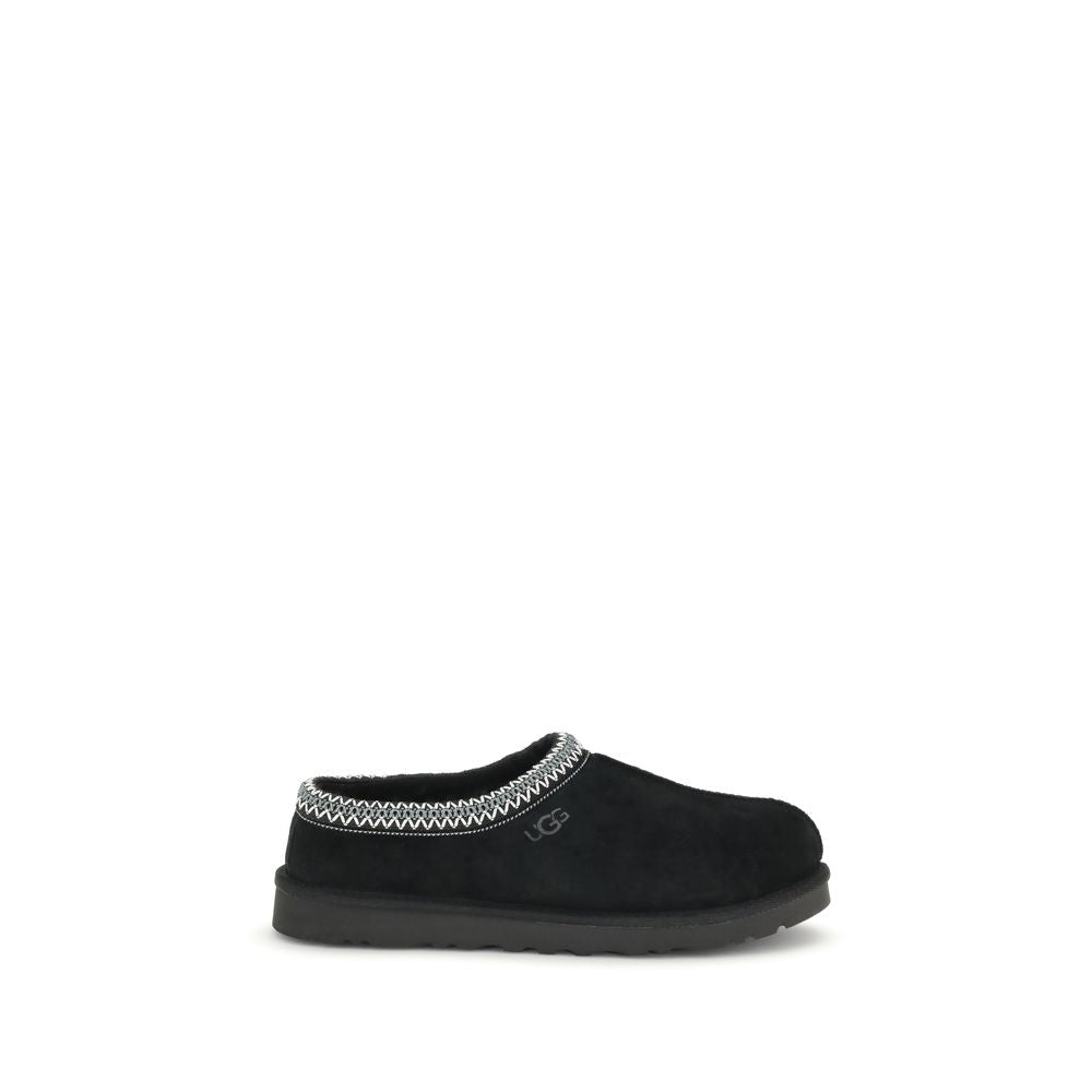UGG Schwarzer Leder-Mokassin