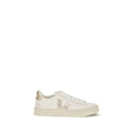 Veja Weiße Low-Top-Sneaker aus Kalbsleder Bos Taurus