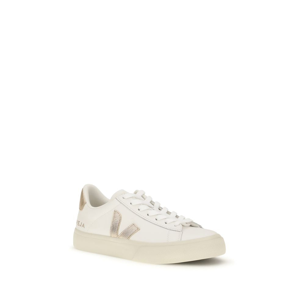 Veja Weiße Low-Top-Sneaker aus Kalbsleder Bos Taurus