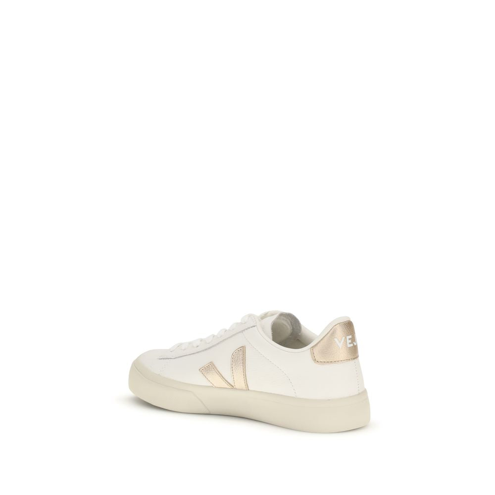 Veja Weiße Low-Top-Sneaker aus Kalbsleder Bos Taurus
