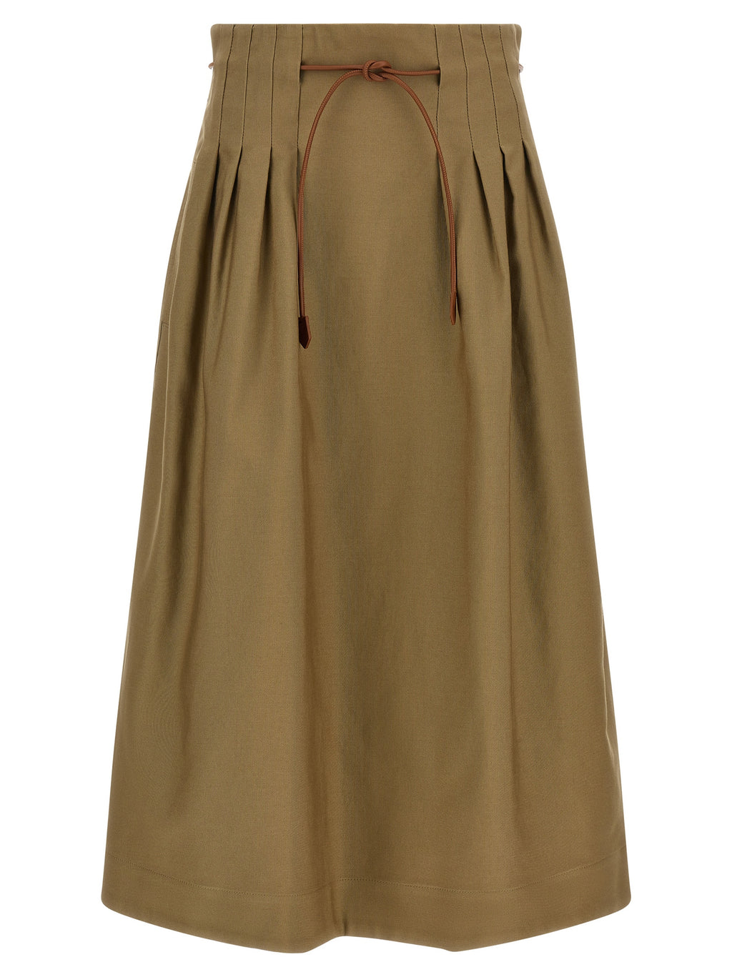 Max Mara Zweifarbiger Baumwoll-Midirock