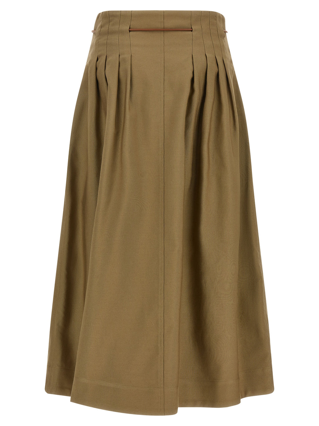 Max Mara Zweifarbiger Baumwoll-Midirock