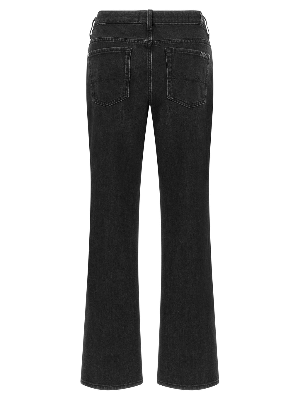 7 For All Mankind Schwarze Baumwoll-Schlagjeans