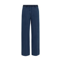 Forte_Forte Blaue Baumwoll-Chino-Hose