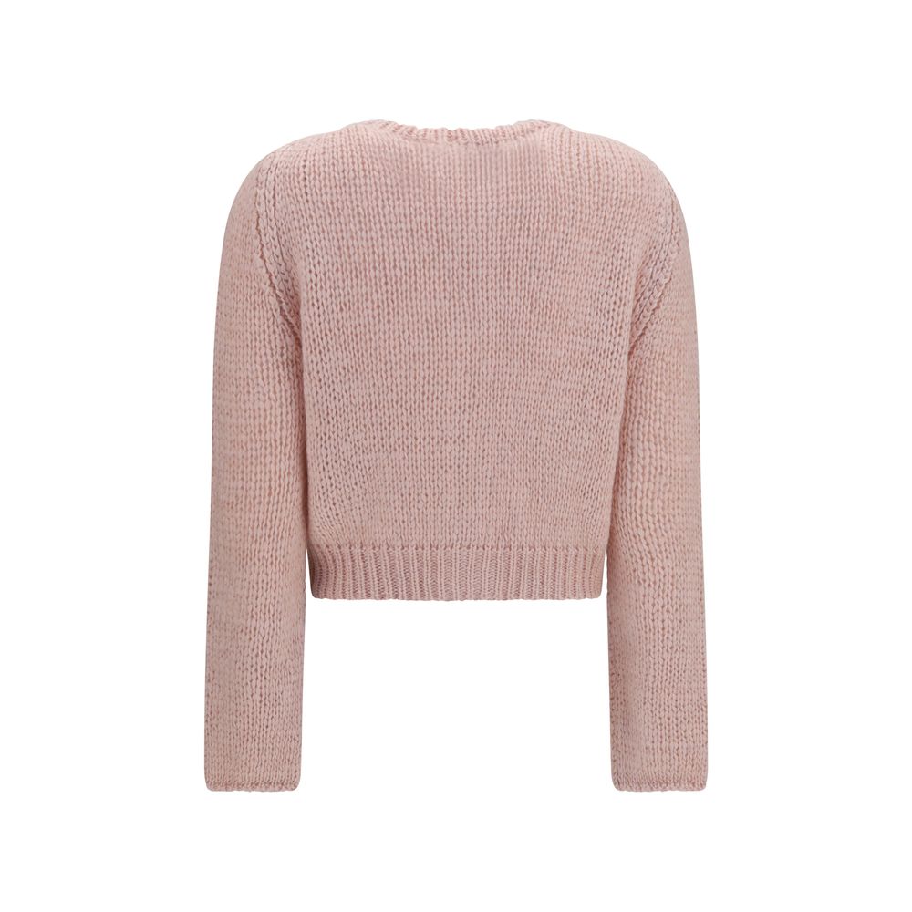 Forte_Forte Mehrfarbige Seidenstrickjacke