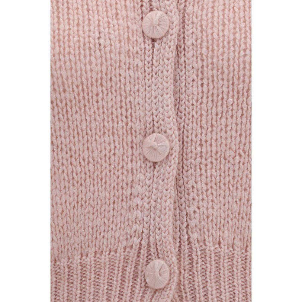 Forte_Forte Mehrfarbige Seidenstrickjacke
