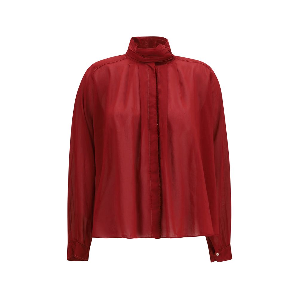 Forte_Forte Mehrfarbige Baumwollbluse