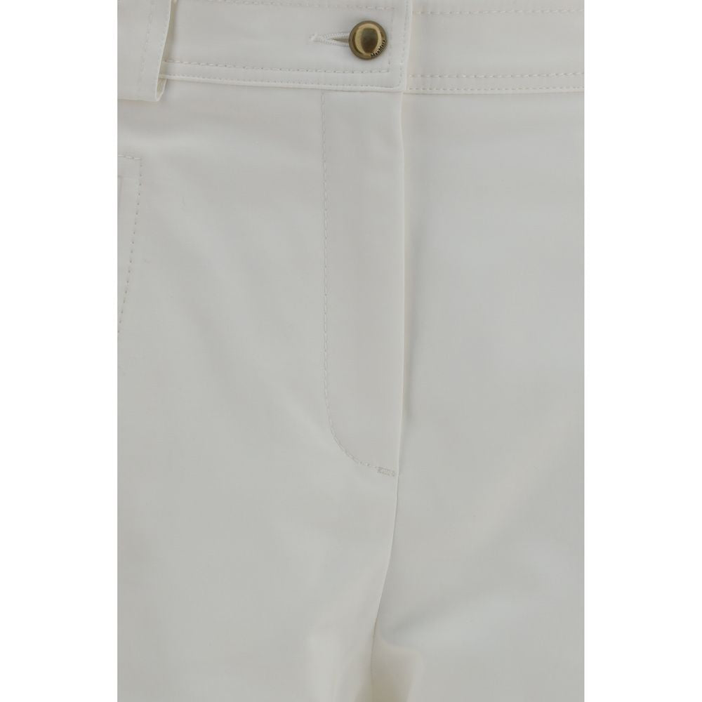 Max Mara Weiße Cropped Hose aus Baumwolle