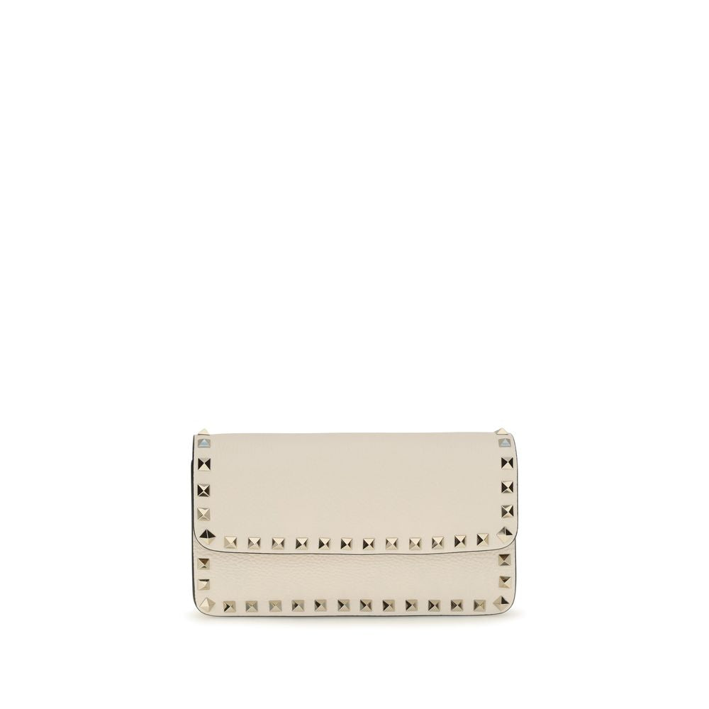 Valentino Garavani Beige Calf Leather Bos Taurus Wallet