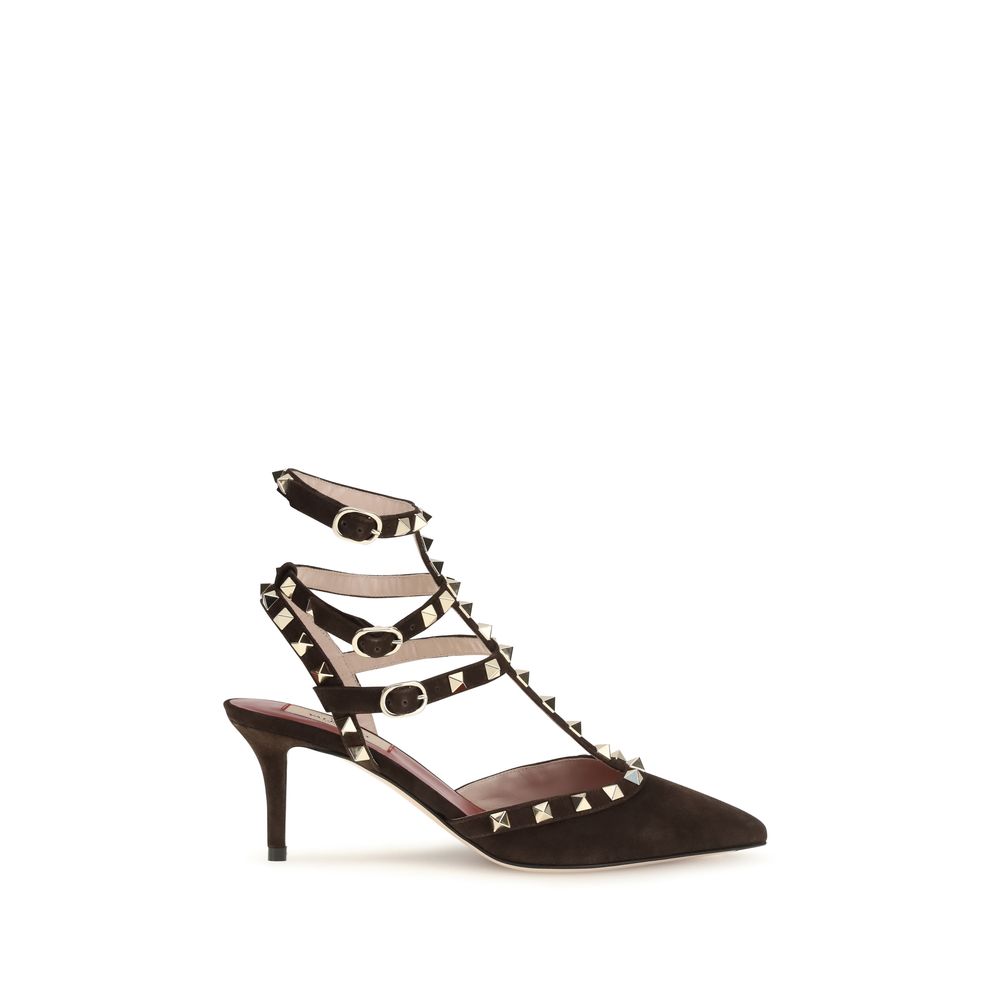 Valentino Garavani Braune Wildleder-Pumps mit hohem Absatz