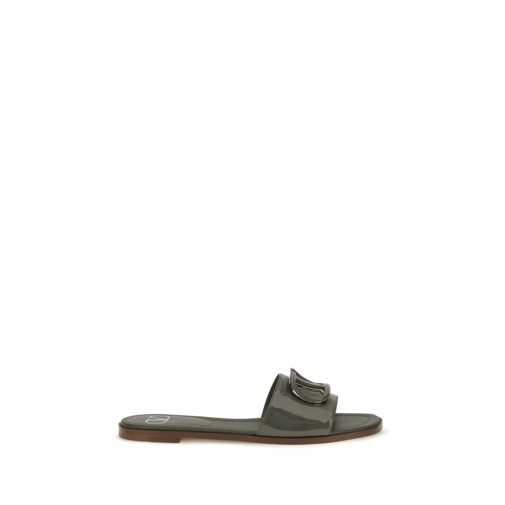 Valentino Garavani Zweifarbige Sandalen aus Kalbsleder Bos Taurus