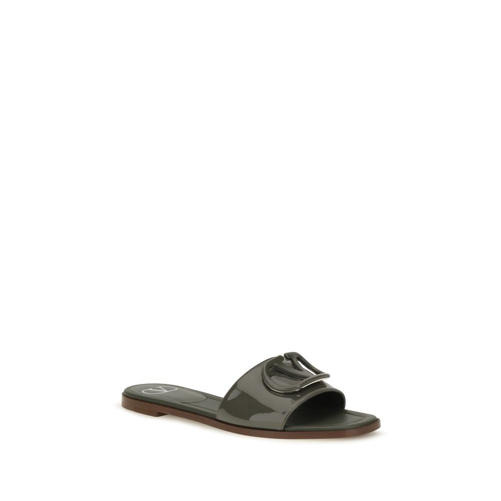 Valentino Garavani Zweifarbige Sandalen aus Kalbsleder Bos Taurus