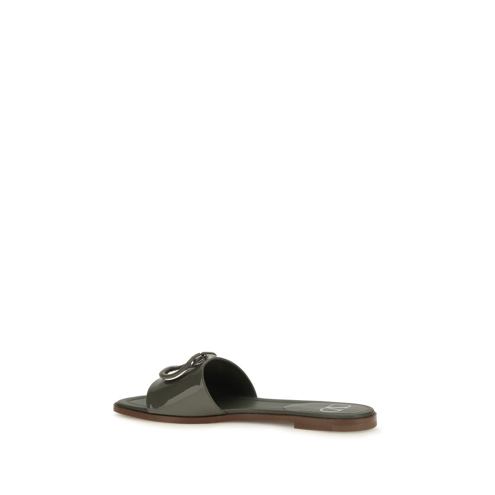Valentino Garavani Zweifarbige Sandalen aus Kalbsleder Bos Taurus