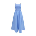 Ganni Blaues Baumwoll-Freizeitkleid