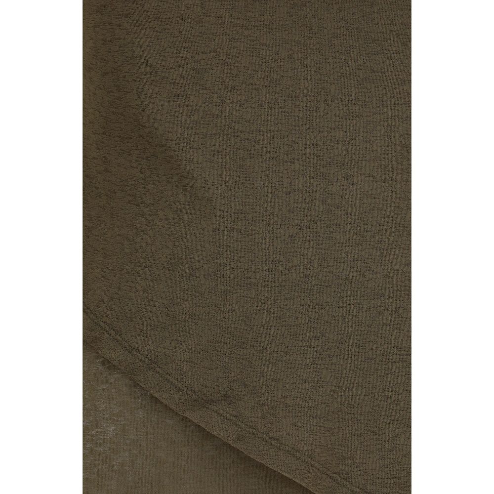 Ganni Grüne Polyester-Bluse