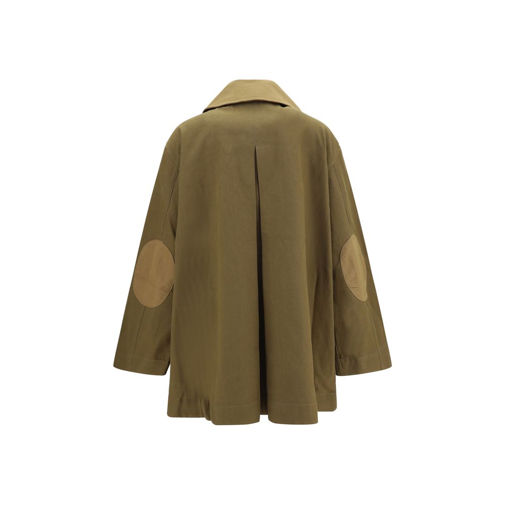 Ganni Baumwolljacke in Zweifarbenoptik