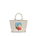 Ganni Beige Polyester Shoulder Bag