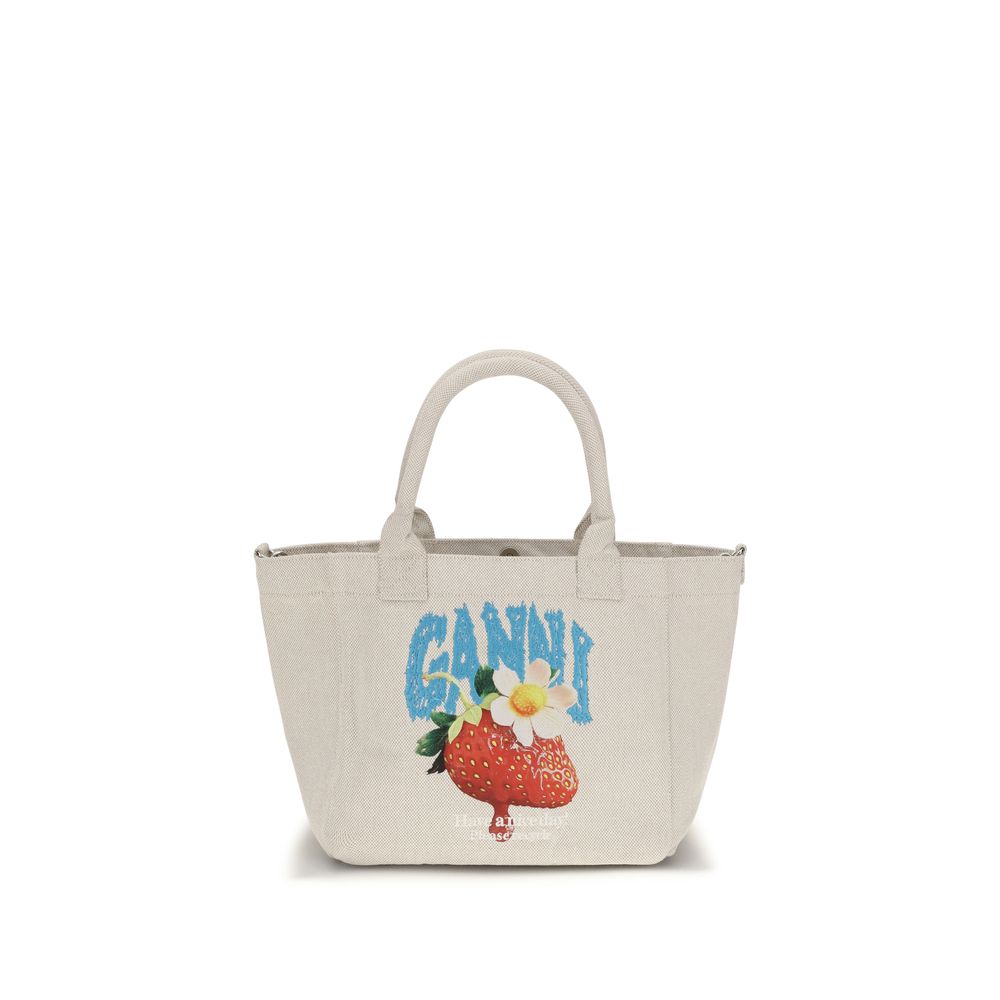 Ganni Beige Polyester Shoulder Bag