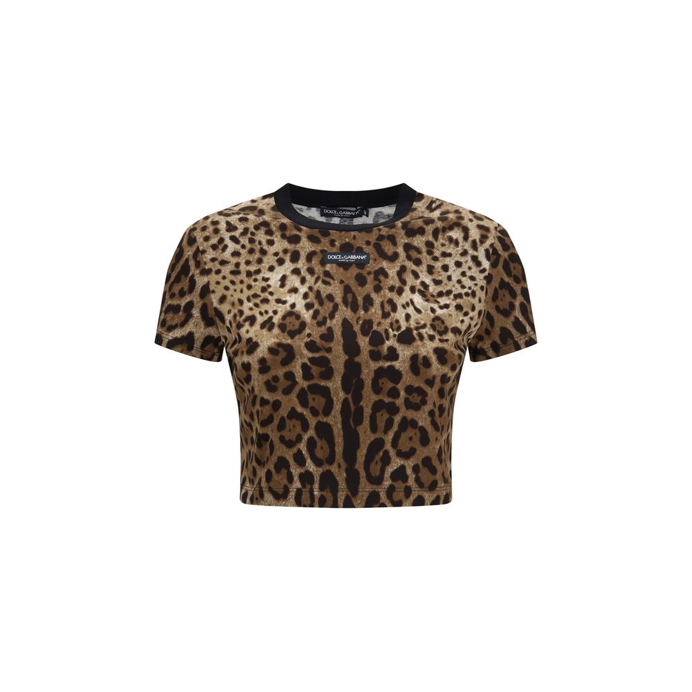 Dolce & Gabbana Beiges Baumwoll-T-Shirt