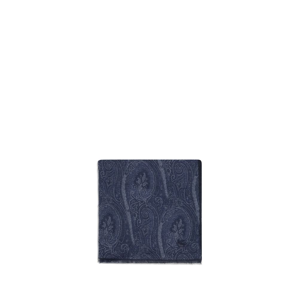 Etro Blauer Modal-Schal