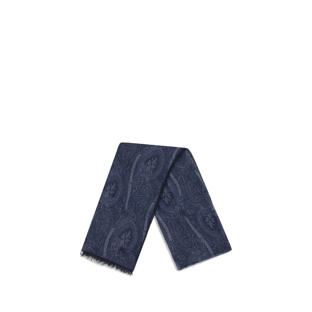 Etro Blauer Modal-Schal